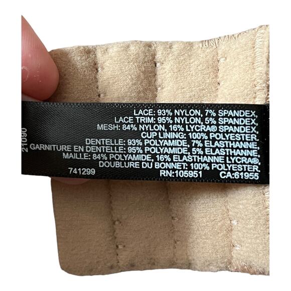 Natori bra 741299 Feathers full figure underwire tan size 30H - Picture 6 of 9